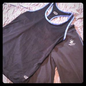 Workout set breathable material